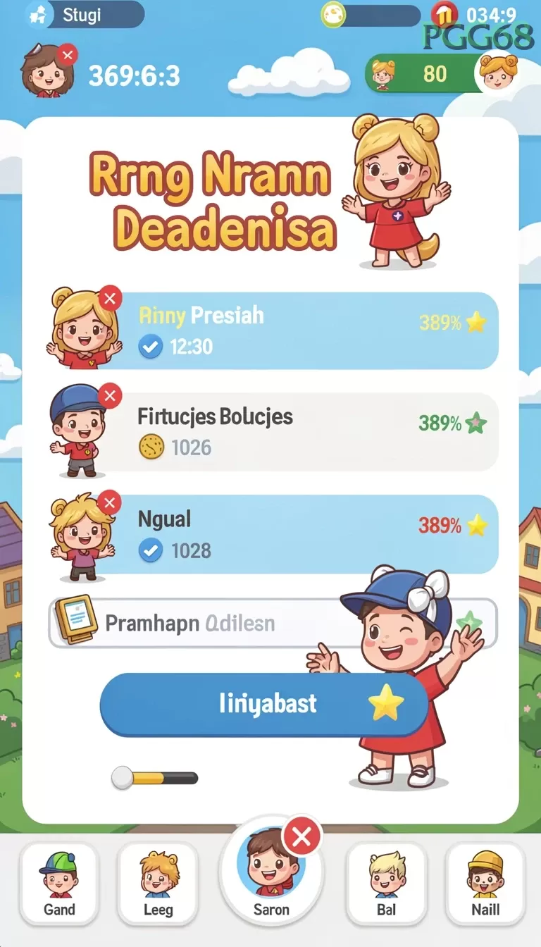 Cuplikan layar G668 — menu navigasi